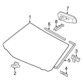 Toyota OE - Windshield - Glass