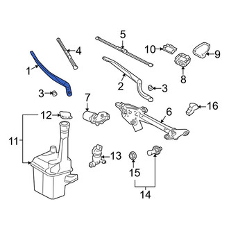 Toyota OE - Left Wiper Arm