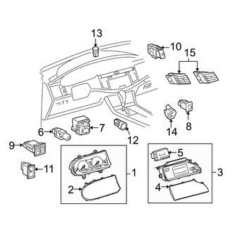 Toyota OE - Instrument Panel - Cluster & Switches