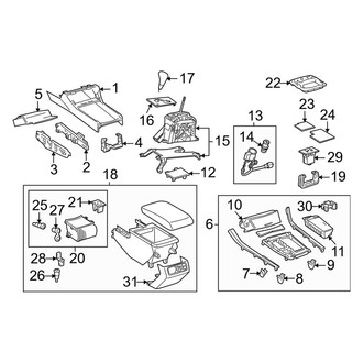 Toyota OE - Front Console
