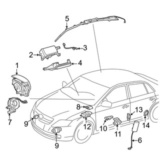 Toyota OE - Restraint Systems - Air Bag Components