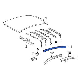 Toyota OE - Left Inner Roof Side Rail