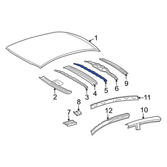 Toyota OE - Center Rear Roof Panel Reinforcement