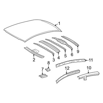 Toyota OE - Roof & Components (W/O Sunroof)