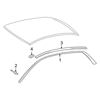 Toyota OE - Roof - Exterior Trim (W/O Sunroof)