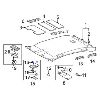Toyota OE - Automatic Transmission Shift Cover Plate Clip