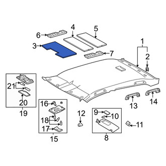 Toyota OE - Front Roof Insulator