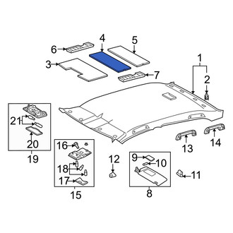 Toyota OE - Center Roof Insulator