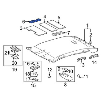 Toyota OE - Right Roof Insulator