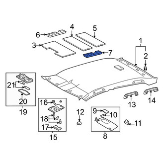 Toyota OE - Left Roof Insulator
