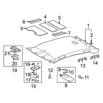 Toyota OE - Roof - Interior Trim (W/O Sunroof)
