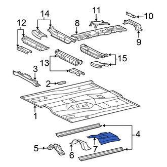 Toyota OE - Floor Pan Reinforcement