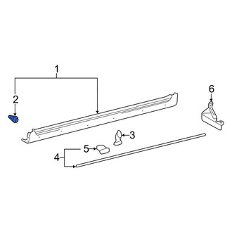 Toyota OE - Left Rocker Panel Molding Clip