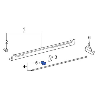 Toyota OE - Left Rocker Panel Molding Clip