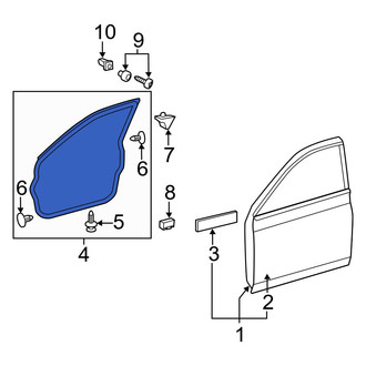 Toyota OE - Front Left Door Seal