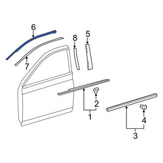 Toyota OE - Front Left Black Out Tape
