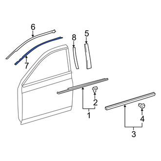 Toyota OE - Front Left Upper Trim Stripe Tape
