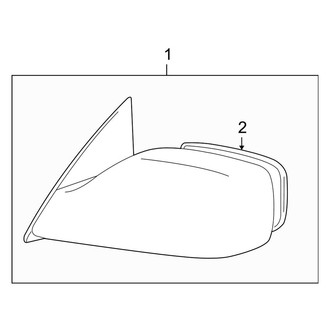 Toyota OE - Front Right Door Mirror