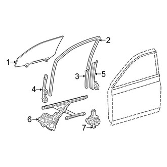Toyota OE - Front Door - Glass & Hardware