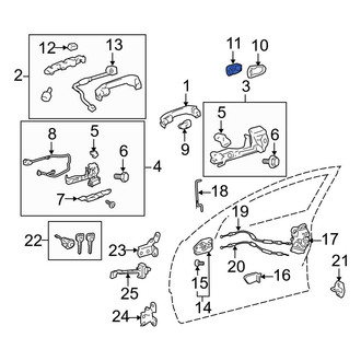 Toyota OE - Front Left Exterior Door Handle Cover