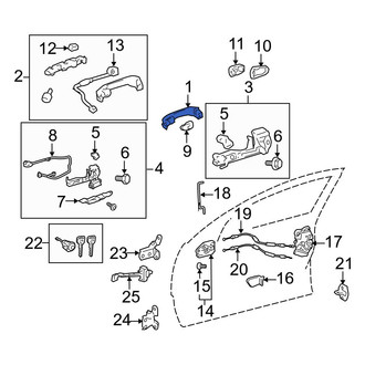 Toyota OE - Front Outer Exterior Door Handle