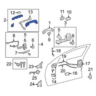 Toyota OE - Front Outer Exterior Door Handle