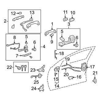 Toyota OE - Front Door - Lock & Hardware