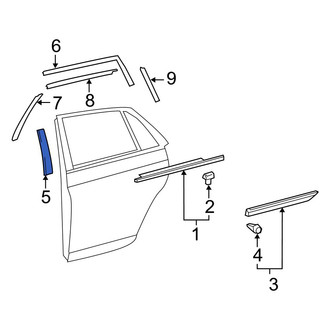 Toyota OE - Rear Left Door Applique