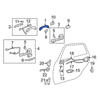 Toyota OE - Front Outer Exterior Door Handle