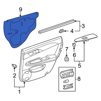 Toyota OE - Rear Left Door Water Deflector