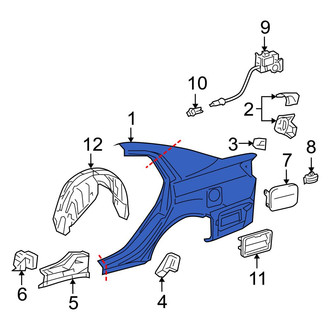 Toyota OE - Rear Right Quarter Panel