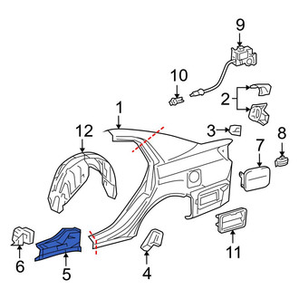 Toyota OE - Rear Left Outer Wheel Housing Bracket