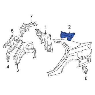 Toyota OE - Right Body C-Pillar Reinforcement