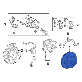 Toyota OE - Rear Disc Brake Rotor