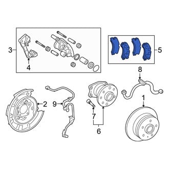 Toyota OE - Rear Disc Brake Pad Set
