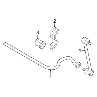 Toyota OE - Rear Suspension - Stabilizer Bar & Components
