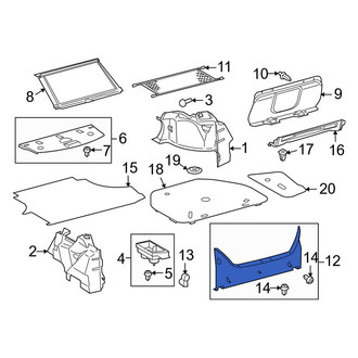 Toyota OE - Rear Rear Body Panel Trim Panel