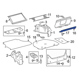 Toyota OE - Rear Trunk Trim Panel