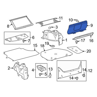 Toyota OE - Rear Partition Panel
