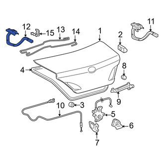 Toyota OE - Rear Left Deck Lid Hinge