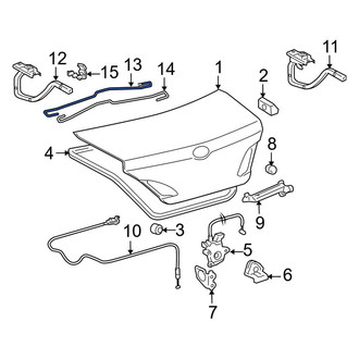 Toyota OE - Rear Right Trunk Torque Rod
