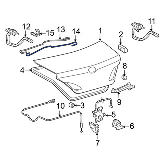 Toyota OE - Rear Left Trunk Torque Rod