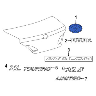 Toyota OE - Rear Deck Lid Emblem