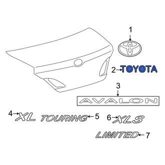 Toyota OE - Rear Deck Lid Emblem