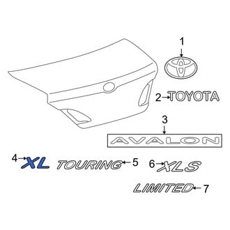 Toyota OE - Rear Deck Lid Emblem
