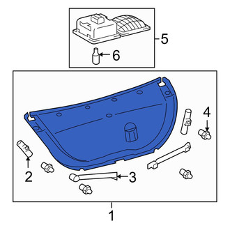 Toyota OE - Rear Deck Lid Trim