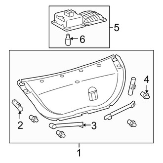 Toyota OE - Trunk Lid - Interior Trim