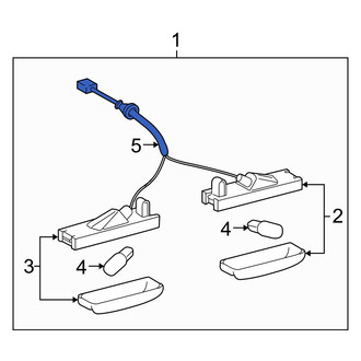 Toyota OE - Rear License Plate Light Socket
