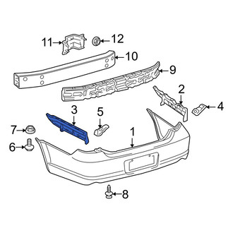 Toyota OE - Rear Left Bumper Guide