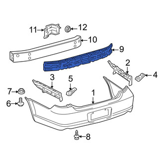 Toyota OE - Rear Bumper Impact Absorber